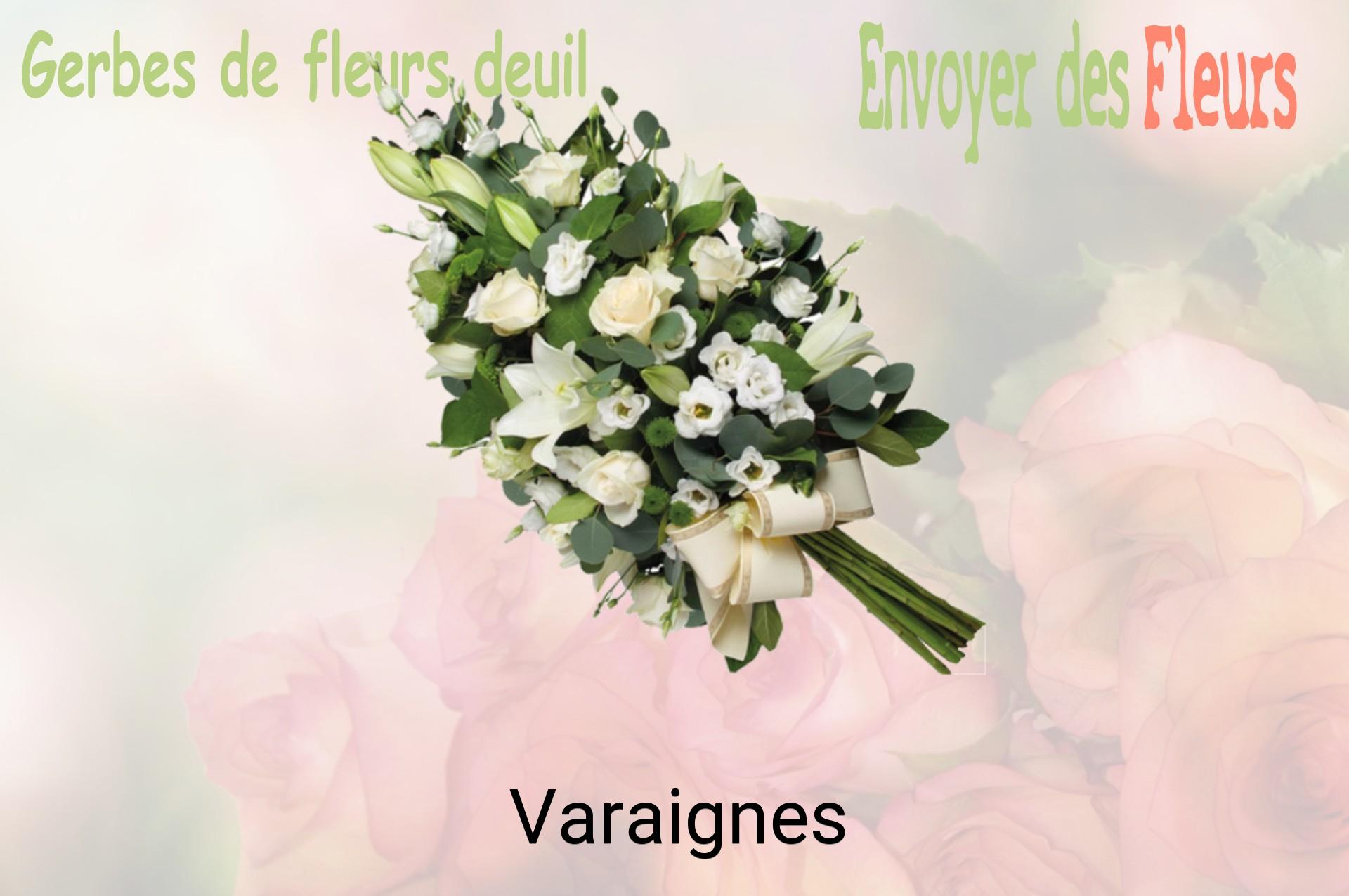 Gerbe de fleurs de deuil livrée à Varaignes